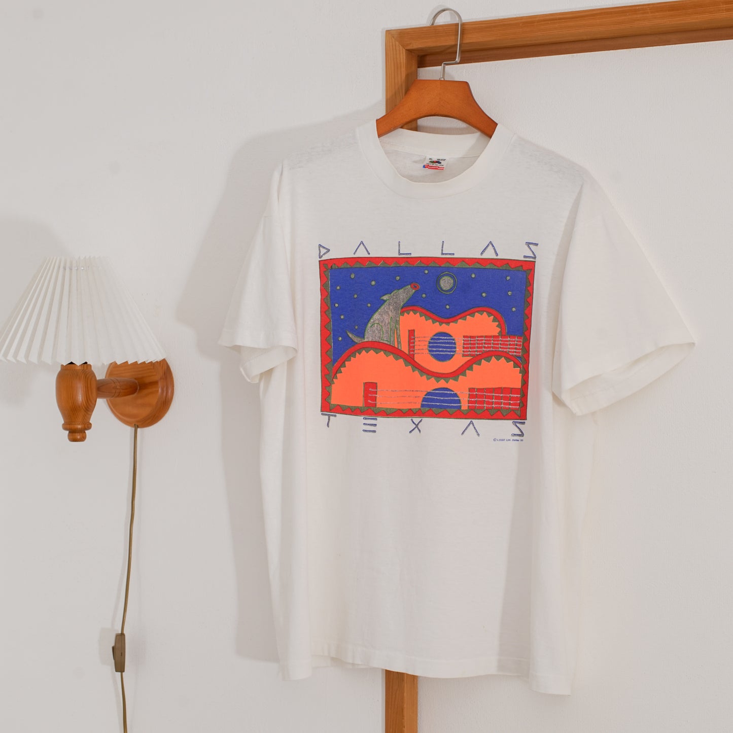 Coyote & Guitar Tee コヨーテ&ギターTシャツ|ギターストラップ屋が選ぶ古着&雑貨