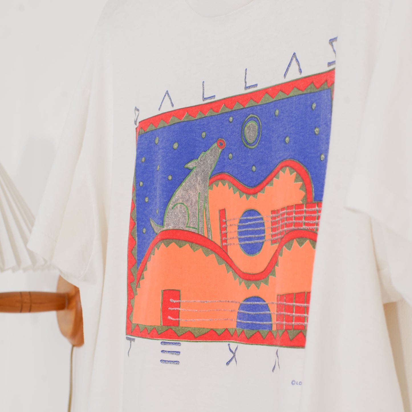 Coyote & Guitar Tee コヨーテ&ギターTシャツ|ギターストラップ屋が選ぶ古着&雑貨