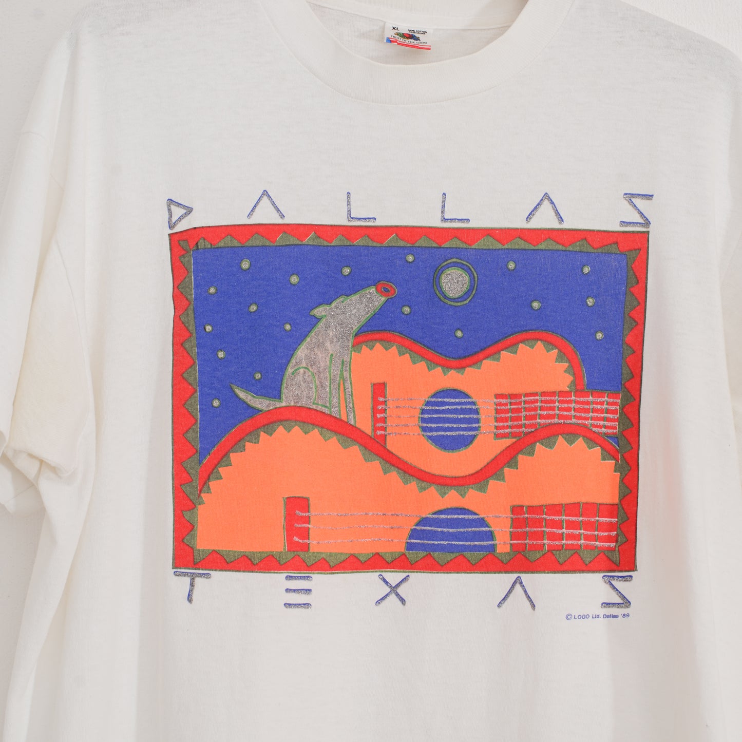 Coyote & Guitar Tee コヨーテ&ギターTシャツ|ギターストラップ屋が選ぶ古着&雑貨