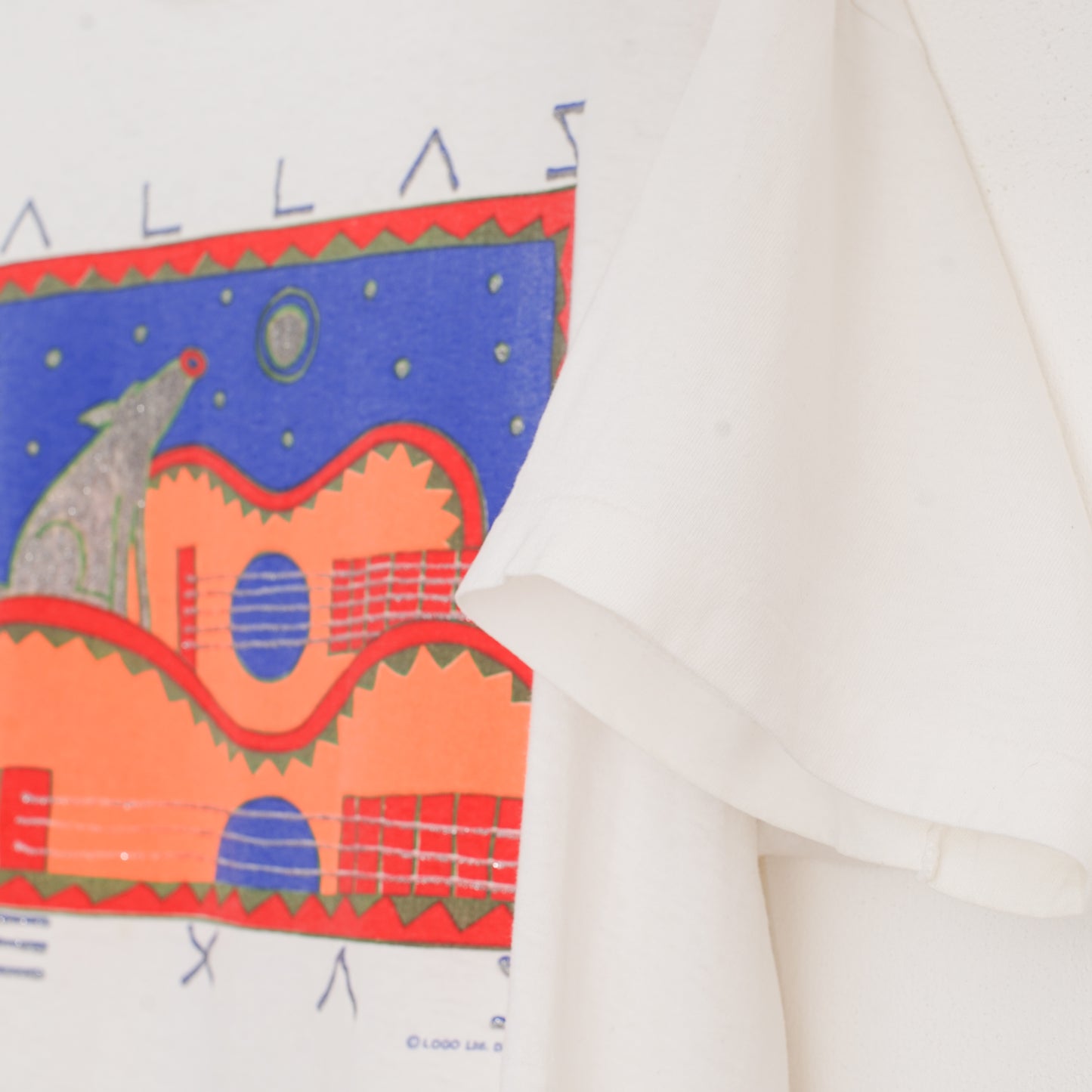 Coyote & Guitar Tee コヨーテ&ギターTシャツ|ギターストラップ屋が選ぶ古着&雑貨