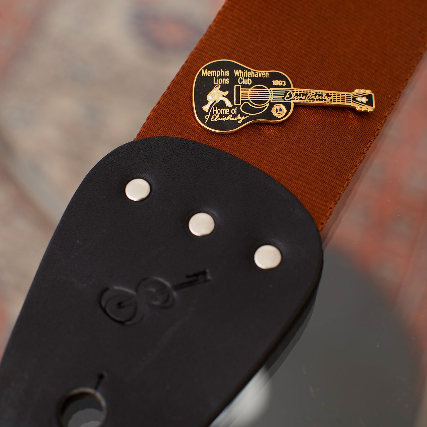 Memphis Lions Club ギター型 エルヴィス・プレスリー記念ピンバッジ#6|ギターストラップ屋が選ぶ古着&雑貨