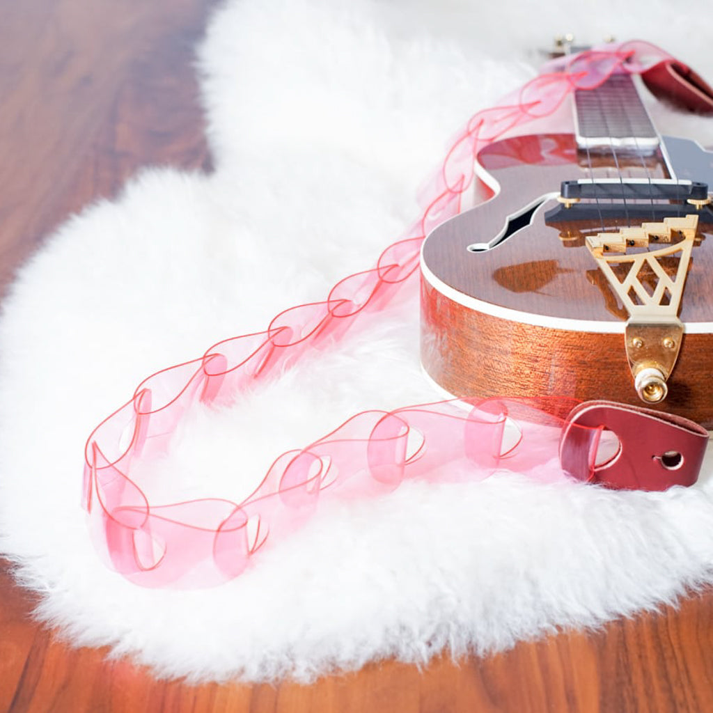 Wellington for ukulele Clear ver. ウェリントン|ウロコのようなウクレレストラップ