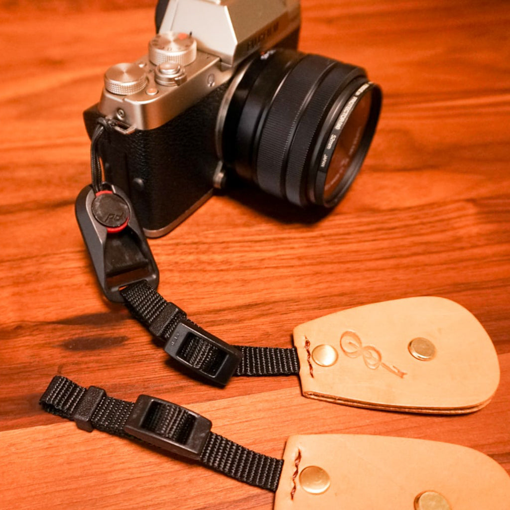 Backstage for Camera | An attachment that turns a guitar strap into a camera strap