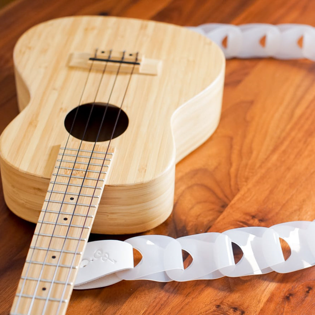 Wellington for ukulele Clear ver. ウェリントン|ウロコのようなウクレレストラップ