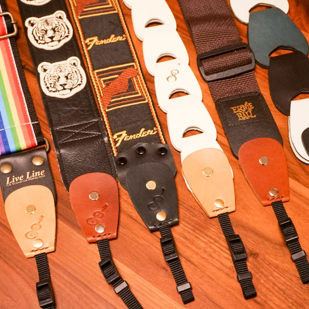 Backstage for Camera | An attachment that turns a guitar strap into a camera strap