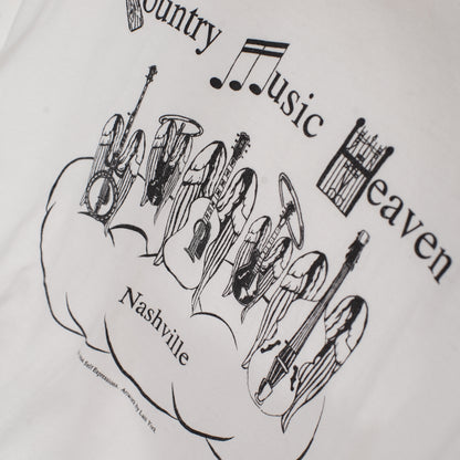 Winged Instruments Print Tee 翼の生えたギターTシャツ｜ギターストラップ屋が選ぶ古着＆雑貨