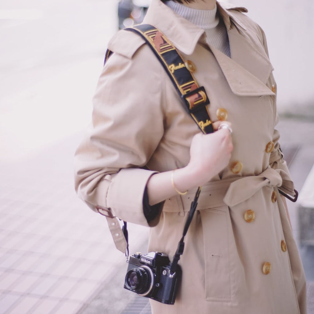 Backstage for Camera | An attachment that turns a guitar strap into a camera strap